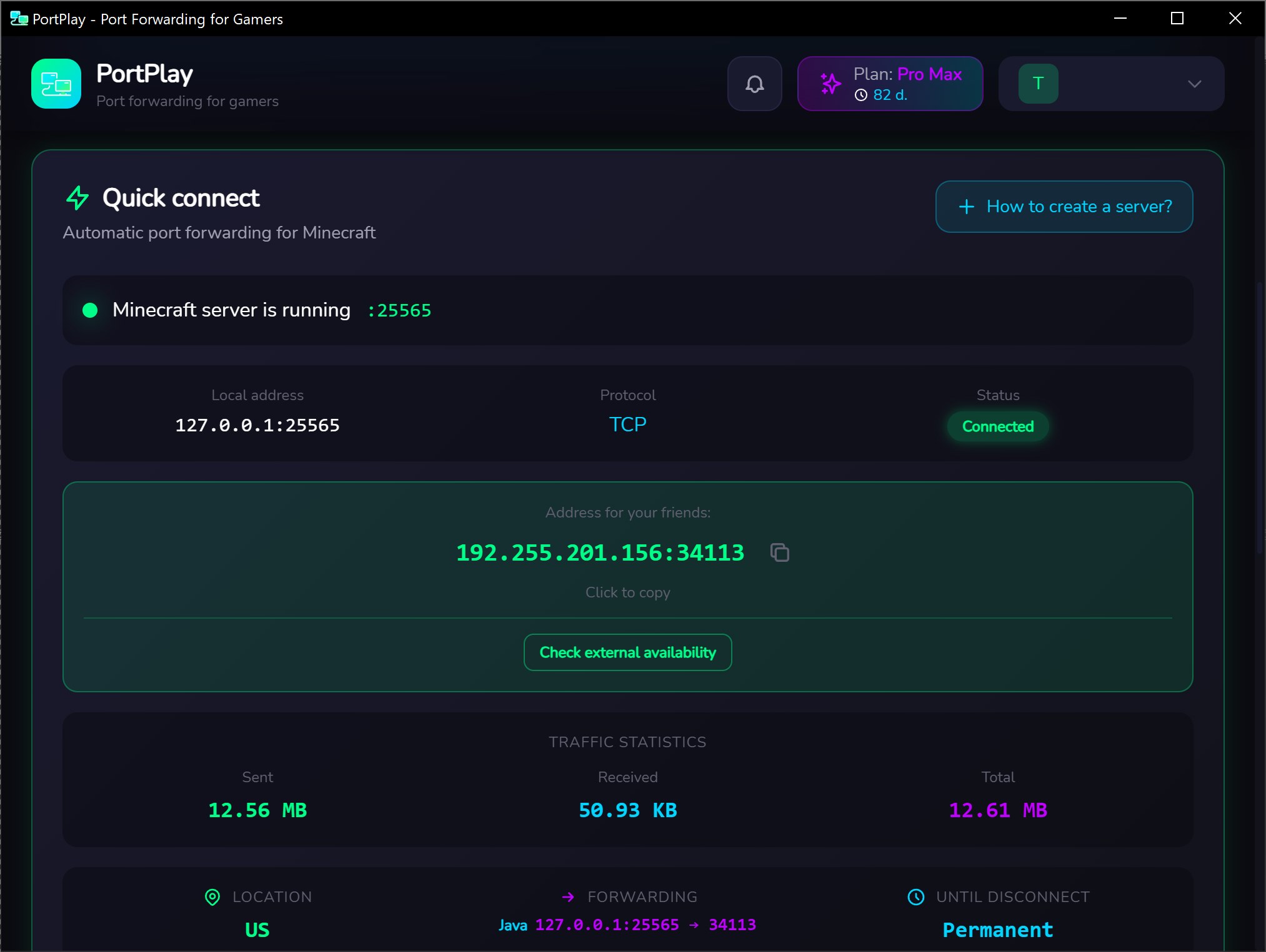 PortPlay Main Screen